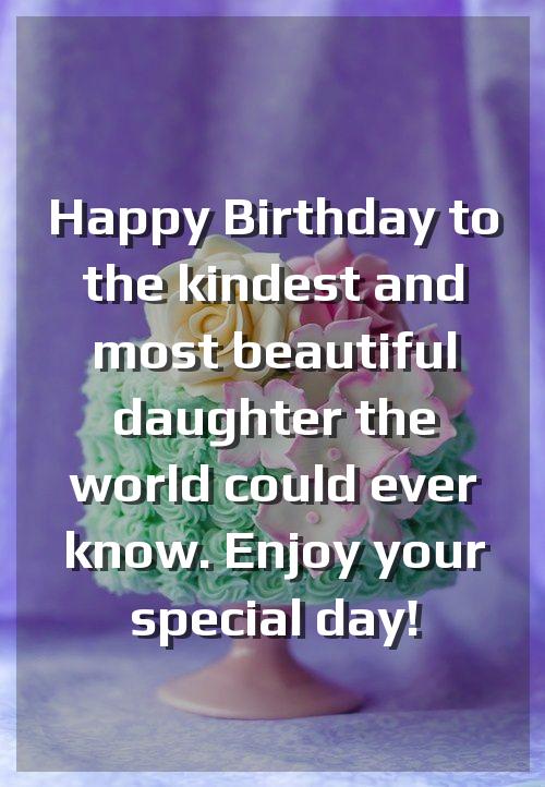 birthday wishes for daughter in english